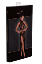 Длинное платье с роскошным разрезом Long tulle dress (Размер: L) (Цвет: черный)