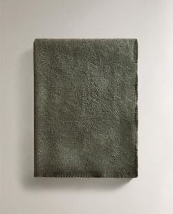 Zara Home плед из акрила, зелёный, 140x190 см
