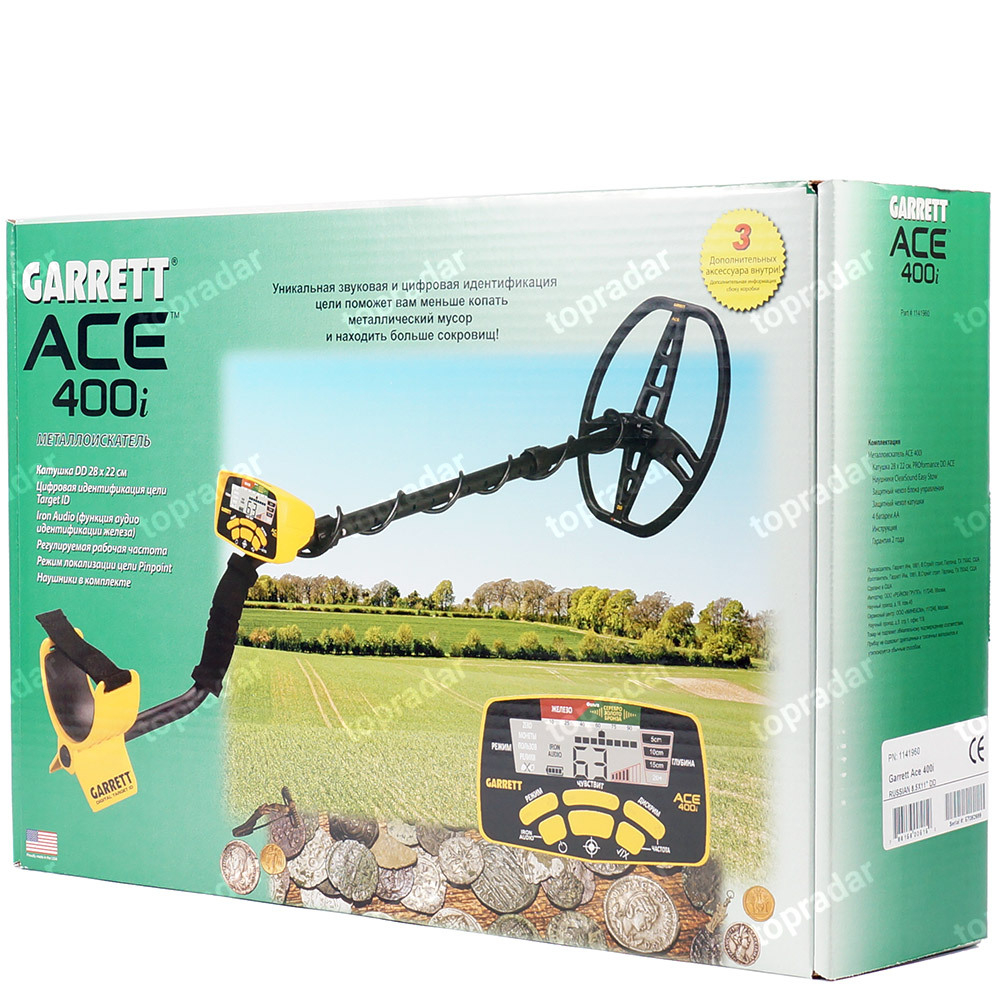 Металлоискатель Garrett ACE 400i RUS+ Pro Pointer AT