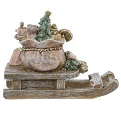 GAEM Фигурка декоративная "Мешок с подарками", L12 W5,5 H9,5 см