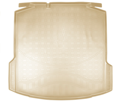 Коврик в багажник Norplast/Unidec для Skoda Rapid II (2020-) Бежевый,без ушей, полиуретан, арт.NPA00-T81-652-2-B