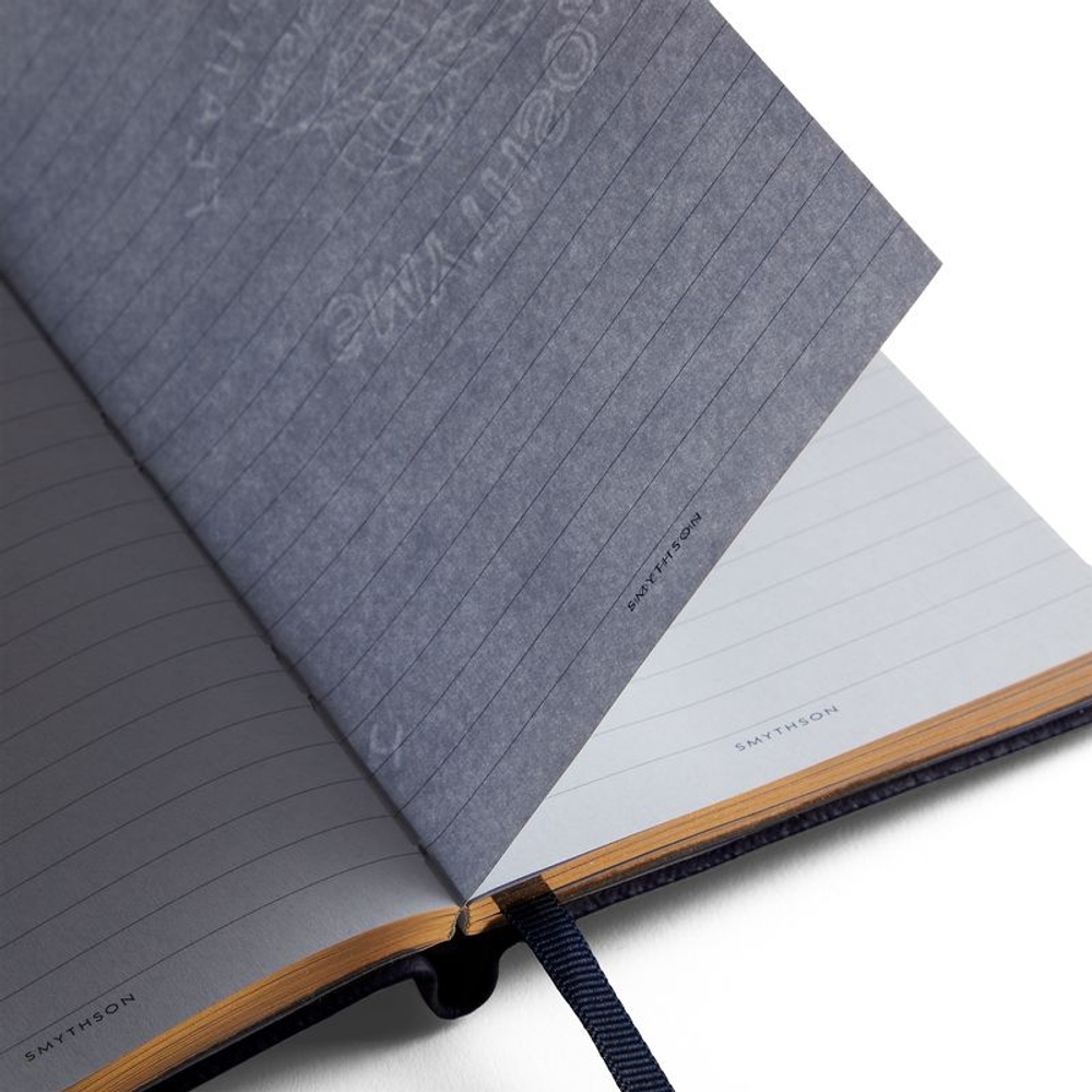 Smythson Блокнот Panama Notebook Liberty Nile Blue