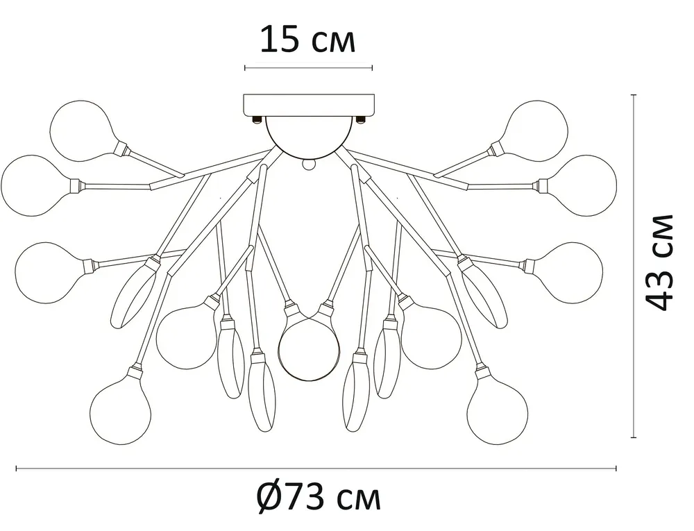 Потолочная люстра Arte Lamp CANDY