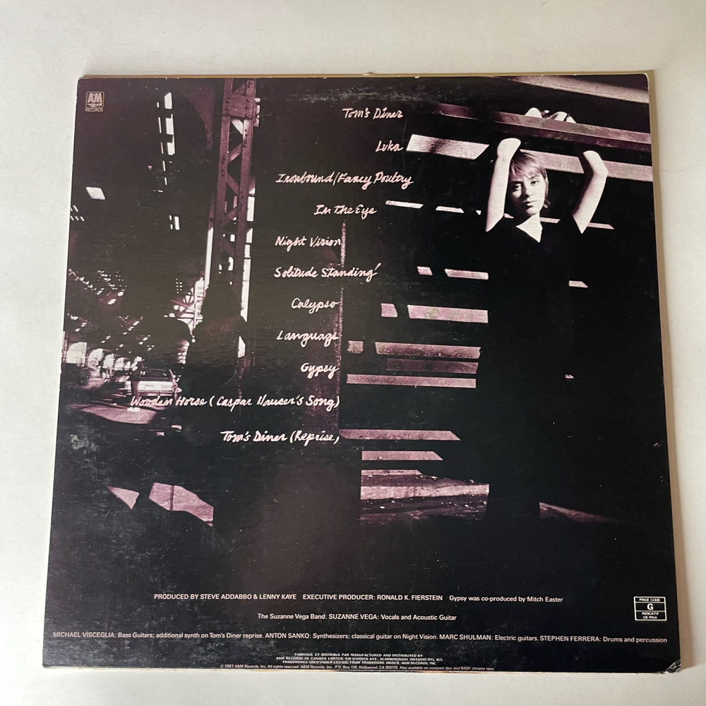 Винтажная виниловая пластинка LP Suzanne Vega Solitude Standing (Канада 1987)
