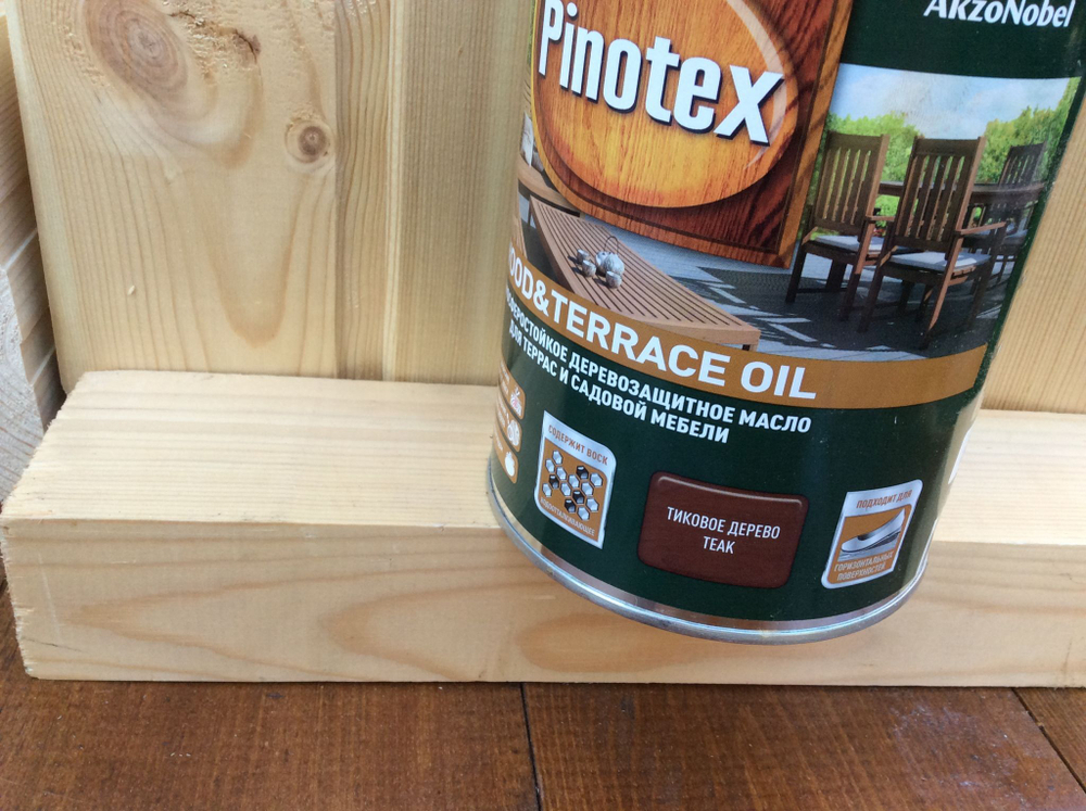 Масло Pinotex Wood&Terrace Oil Тик 1л