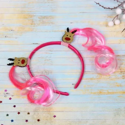 Ободок карнавальный «Яркие локоны» Новый год, микс