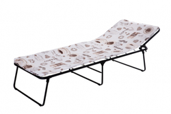 Кровать раскладная Надин п/мягкая лист 10мм арт.С408/73 (цвет ткани бежевый рис.Coffee (1 шт. в уп.)