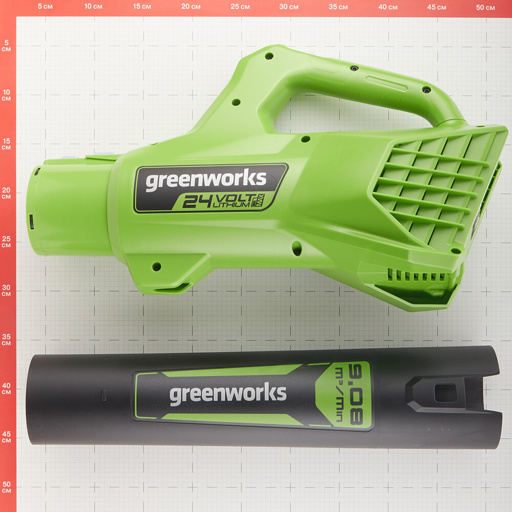 Аккумуляторная воздуходувка Greenworks G24AB, 24В без АКБ и ЗУ (2404807)