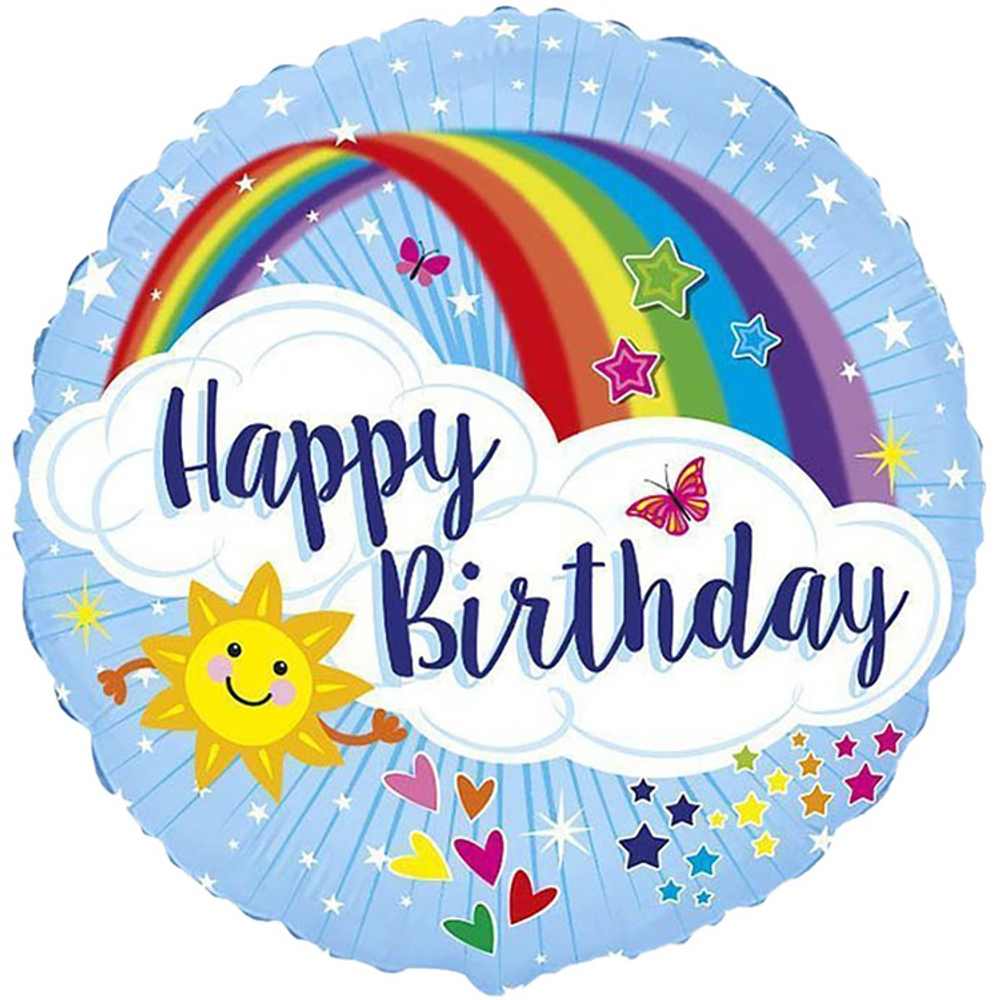 Шар Фольгированный Радуга (Ассорти)