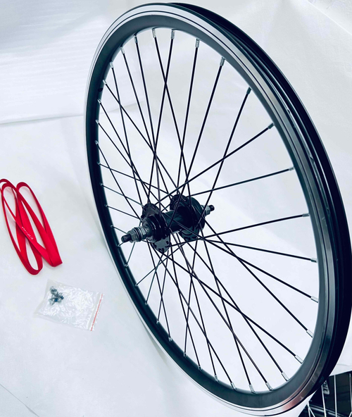 Колесо переднее 24" дюйма для велосипеда под дисковый + ободной тормоз