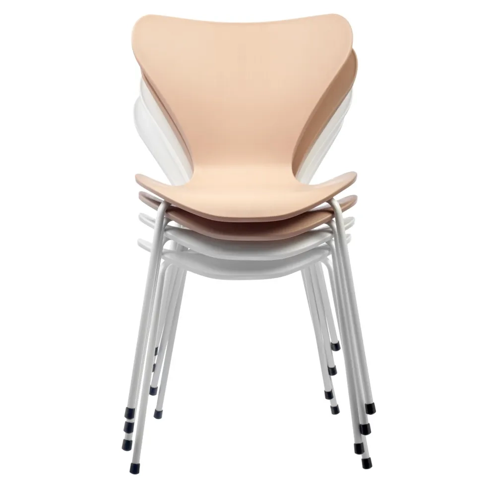 Комплект из 4-х стульев Bradex Home Seven Style белый с белыми ножками