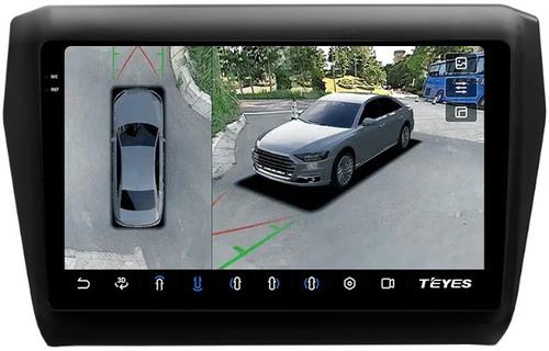 Магнитола для Suzuki Swift 5 2016-2023 (рамка матовая 9) - Teyes CC3-2K-360 на Android 10, Быстрая, 2K QLED, CarPlay, 4G SIM-слот, 4 камеры в комплекте