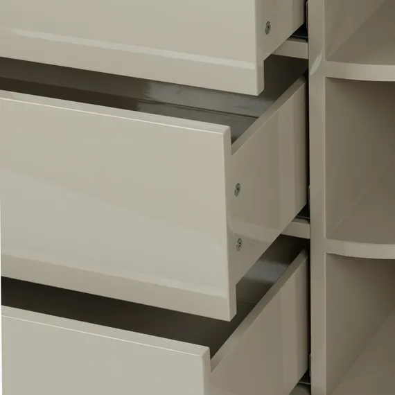 Комод Paula 120х50 см, серый глянец