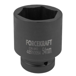 Головка ударная глубокая 1'', 54мм (6гр.) FORCEKRAFT FK-48510054