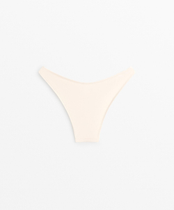 OYSHO Трусики бикини средней степени покрытия с U-образным вырезом, экрю