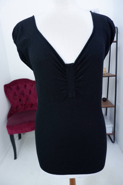 Футболка по фигуре в рубчик 44-46 размер