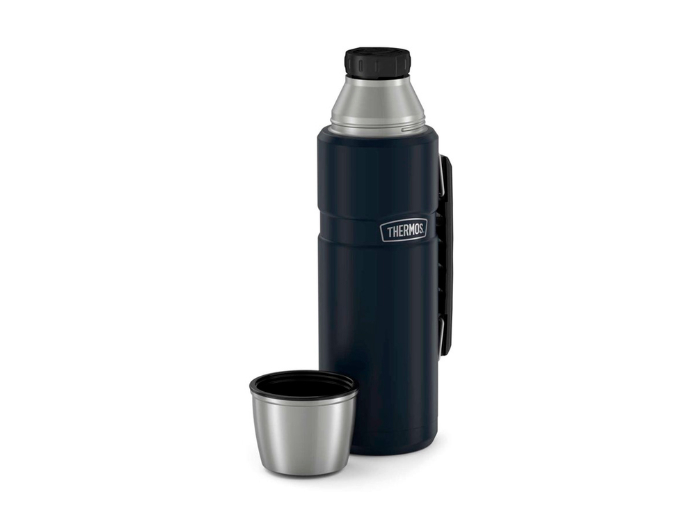 Термос для напитков THERMOS KING SK-2010 MMB 1.2L, нержавеющая сталь, винтовая пробка, цвет синий