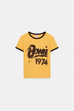 ZARA ФУТБОЛКА DAVID BOWIE®, ЖЕЛТЫЙ