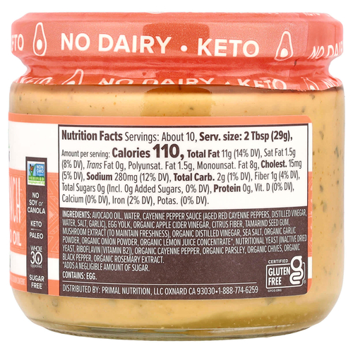 Primal Kitchen, Buffalo Ranch Dip, 283 г (10 унций)