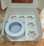 Коробка для 5 капкейков с местом под бенто.