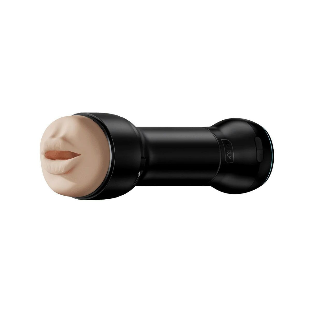 Набор PowerBlow & Feel Stroker Mouth: мастурбатор-ротик и интерактивная насадка (Цвет: черный)