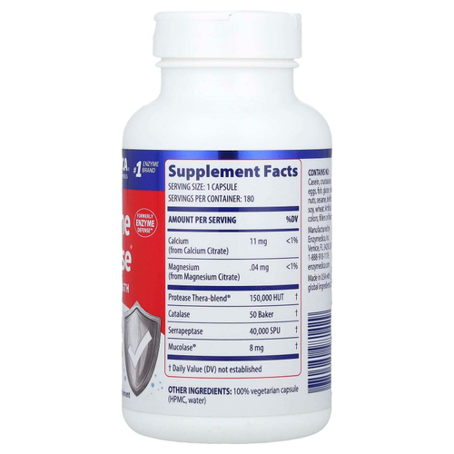 Enzymedica, Immune Defense®, с обычной силой действия, 180 капсул