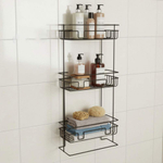 Полка напольная/настенная прямая 29,5*12,5*66см с полимерным покрытием