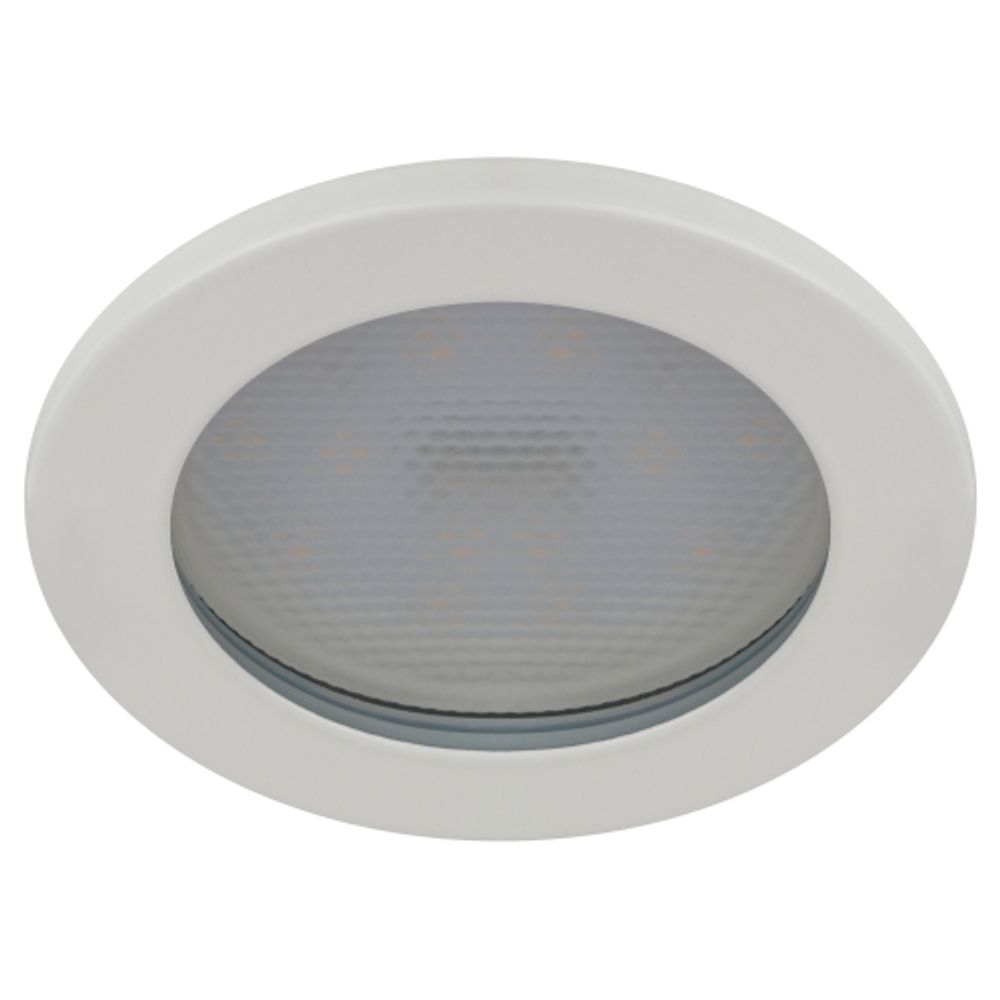 Встраиваемый светильник влагозащищенный ЭРА KL95 WH GX53 IP44 белый | Влагозащищенные встраиваемые светильники