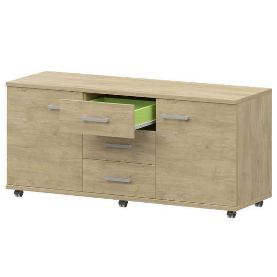 Греденция НТ-350 Баттл Рок 1350x445x670 Аргентум
