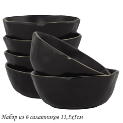 Lenardi 118-009 Набор из 6 салатников 11,5х5см МАРОККО в под.уп.(х16)Фарфор