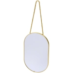 Зеркало подвесное «ЭЛАНТРА», овал, цвет золото, 16,5*26см