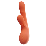 Коралловый вибратор-кролик 27см с ротацией Amovibe Vibella Rabbit Vibrator