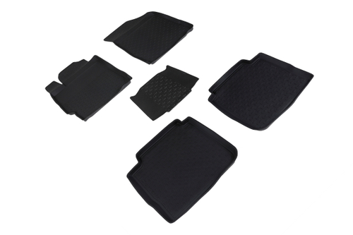 Резиновые коврики с высоким бортом для Toyota Camry VI (XV40) 2006-2012 Seintex.01089