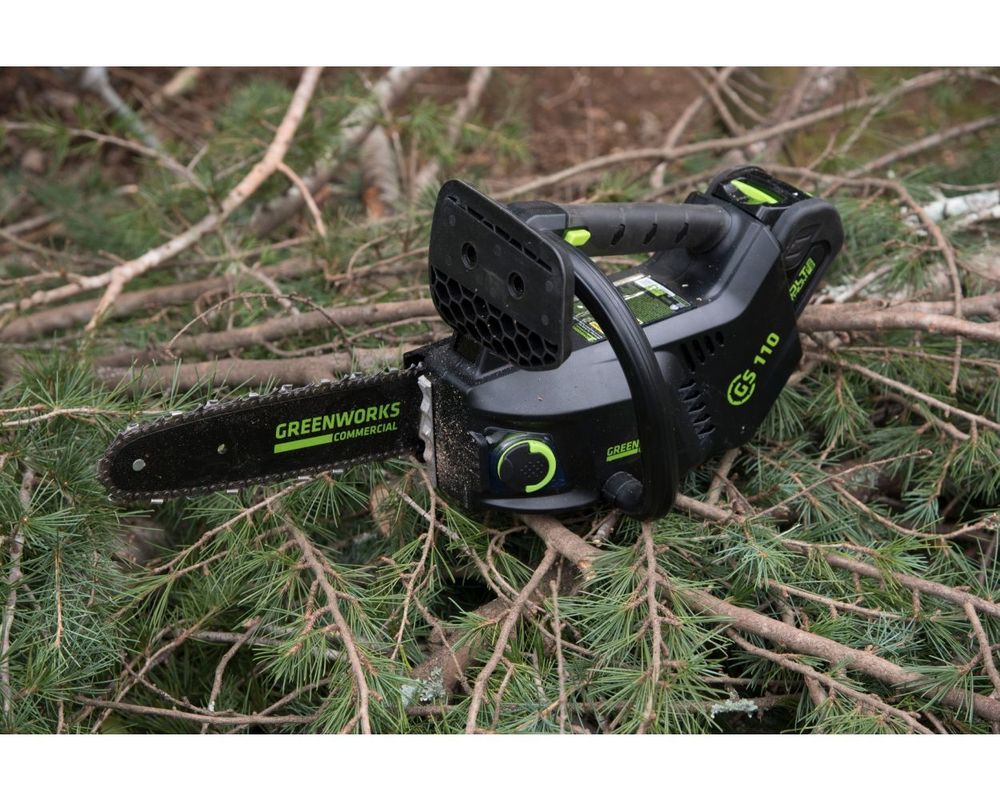 Аккумуляторная цепная пила Greenworks GD40TCSK5,2003807UG, 40v, 25 см, АКБ 5 А·ч и ЗУ