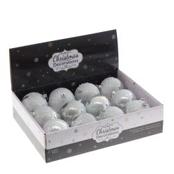 GAEM Набор из 12шт Украшение новогоднее "Шар", D 8 см, L35 W27 H8,5 см