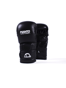 Перчатки MANTO MMA PRO черно-белые