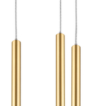 L5T747243 Люстра TUBO LED 25W 1600LM 25G ЗОЛОТО 4000K (574723+747243 (5шт)