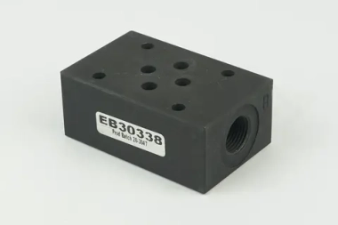 EB30338 - Плита модульная Ду 6, ISO 4401-03 / CETOP 03, отводы G3/8" от каналов A и B, сталь