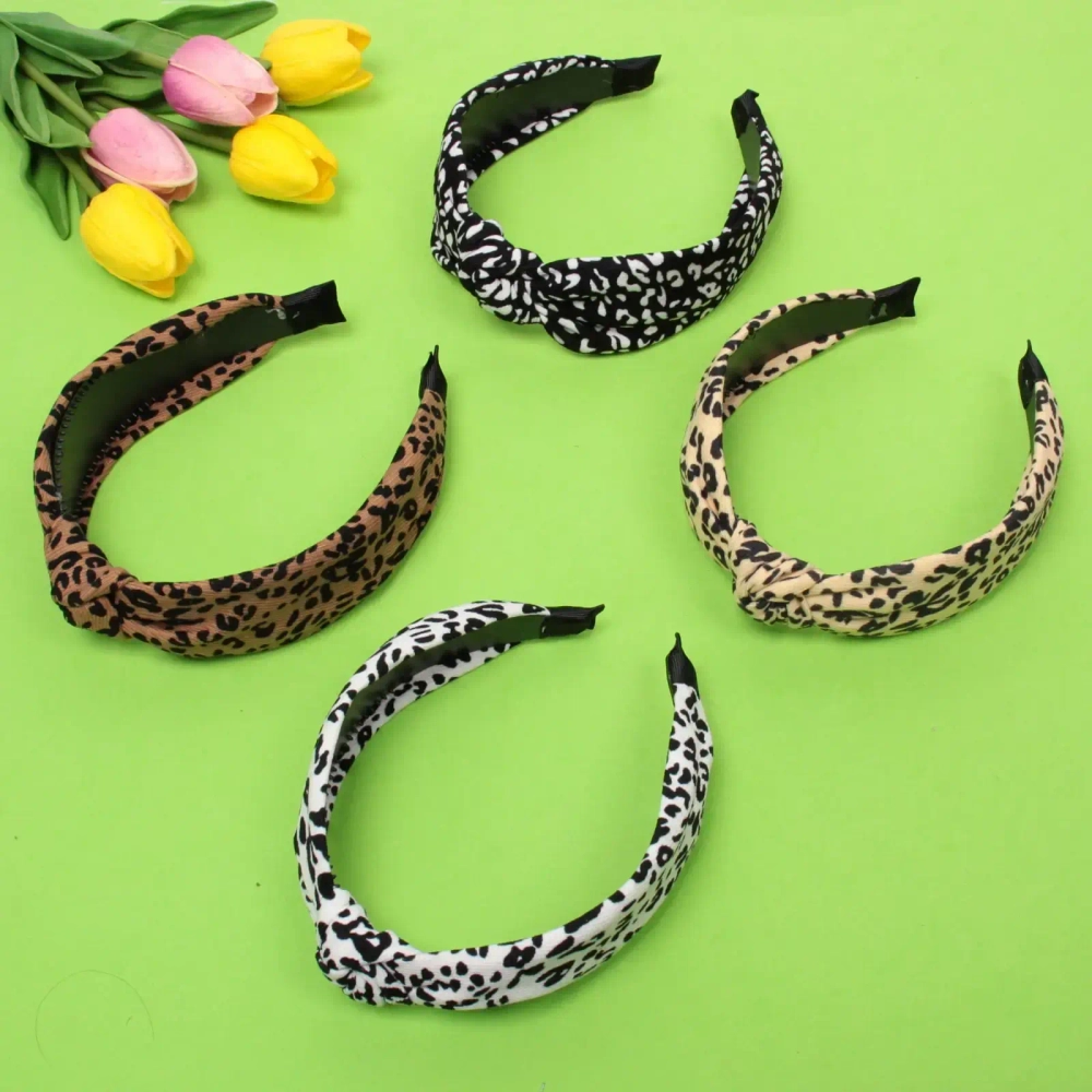 Ободок для волос «Krasotka - Mari», ширина 4см, микс 4 цвета