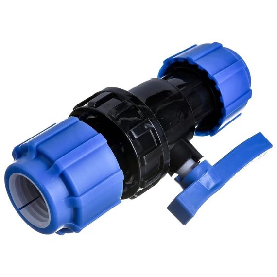 Кран шаровой ТПК-АКВА компрессионный разъемный d 25, 555220025 купить в Москве и Московской области по низкой цене с доставкой по России — (5) Кран шаровой ТПК-АКВА компрессионный разъемный d 25, 555220025 — (5)