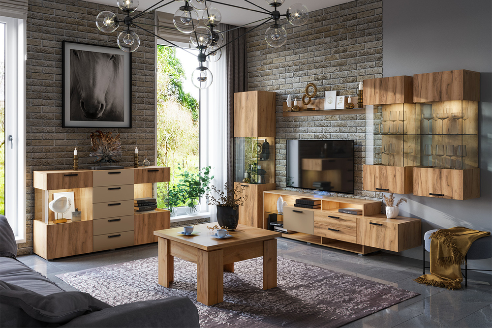 Тумба для ТВ Алтея, Дуб крафт