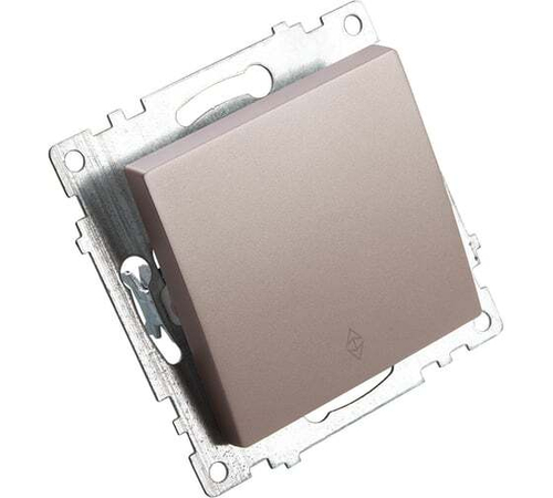 STEKKER Катрин Выключатель мех. проходной  1 кл. 10А шампань GLS10-7105-02 39590