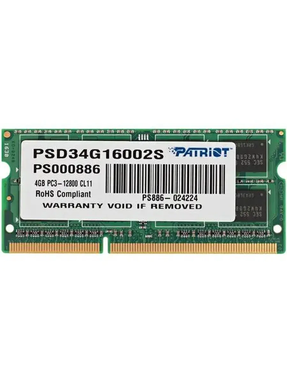 Оперативная память Signature PSD34G16002S 4 ГБ