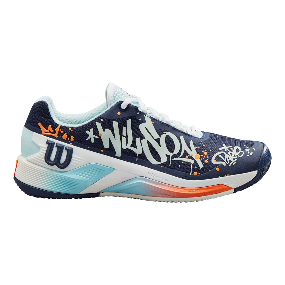 Мужские теннисные кроссовки Wilson Rush Paris Pro 4.0 Clay Court Shoe Men - Dark Blue, Multicoloured