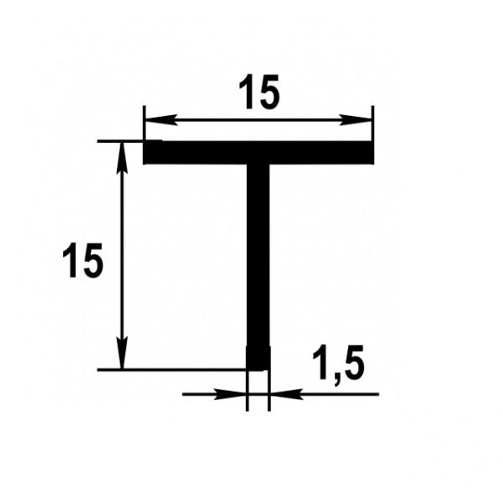 Тавр Лука 15*15*1,5 Тп 01.2000.501л серебро
