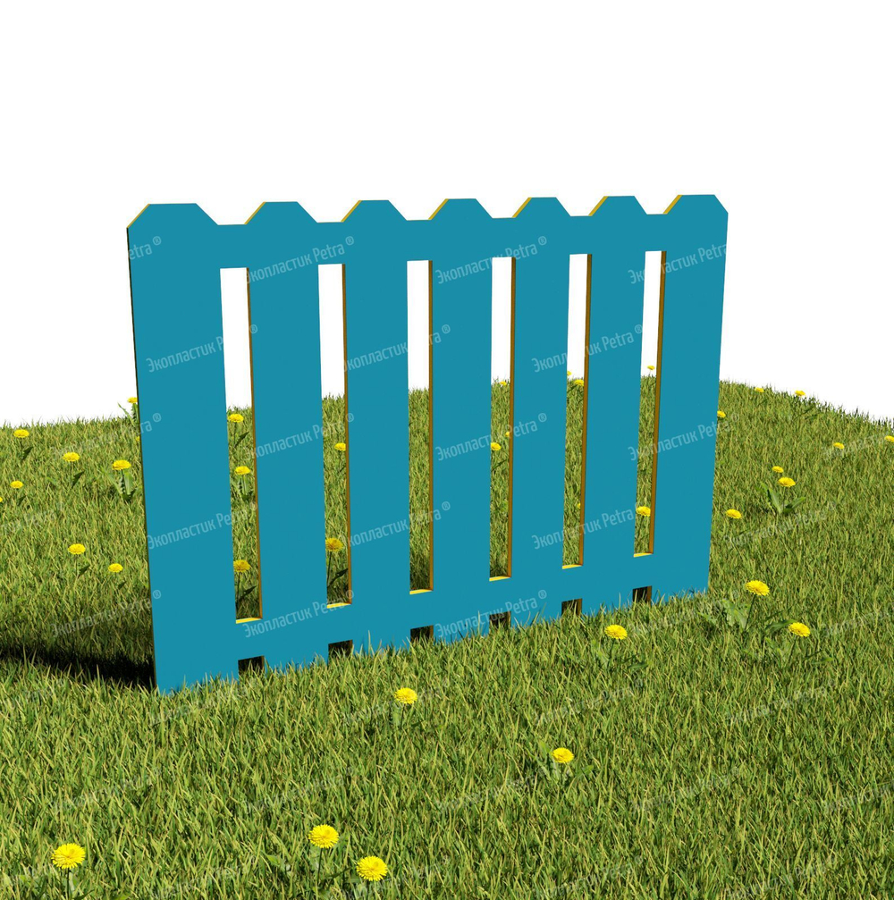 Забор уличный из экопластика Дворик, секция 1000х740 мм