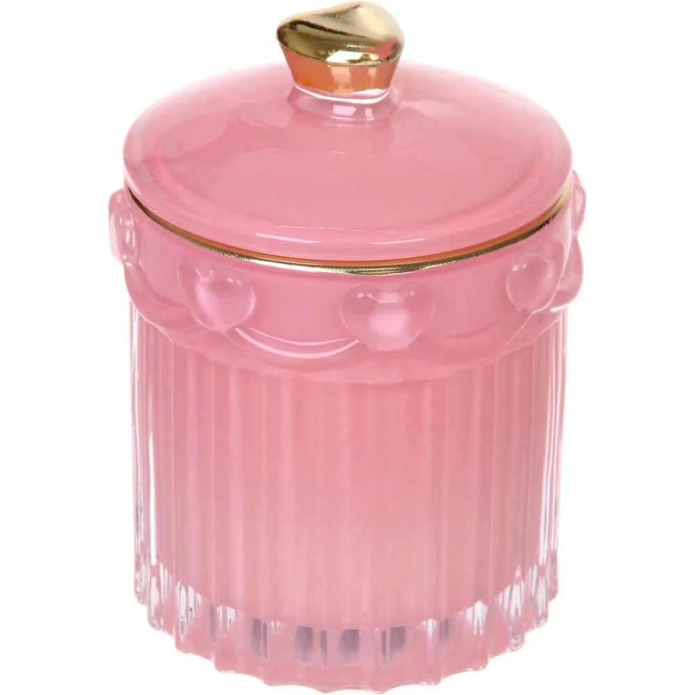 Свеча в стакане «Нежные облака» 9*11,8 см, Розовый