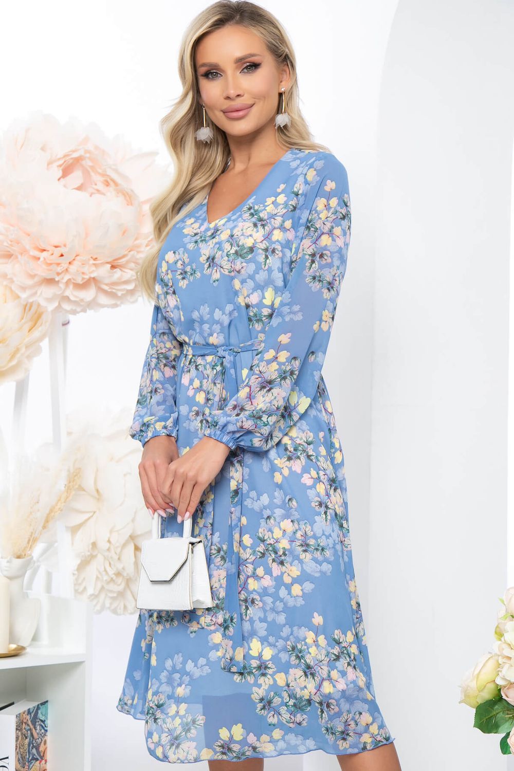 Платье "Волшебная история" (голубое) П5204 LT Collection