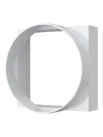 Переход с квадрата на круг 100х100 белый