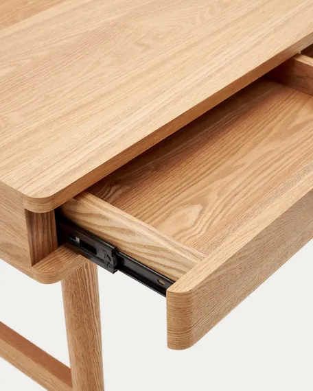 Письменный стол Araxi 105x62 см из массива ясеня и ротанга